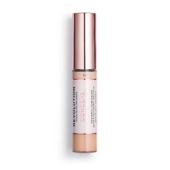 New Makeup Revolution C7 Full Coverage Conceal & Hydrate Radiance Concealer 13g - Picture 1 of 8